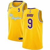 Lakers 9 Rajon Rondo Yellow 2020-2021 New City Edition Nike Swingman Jersey Dyin,baseball caps,new era cap wholesale,wholesale hats